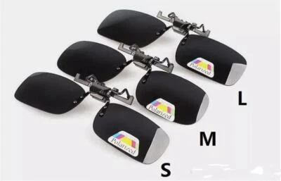 Polarised Clip On Sunglasses Flip Up UV400 Sports, Fishing, Cycling etc.