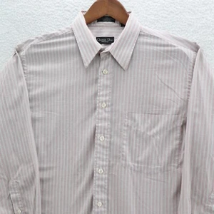 Vintage Christian Dior Monsieur Dress Shirt Men’s 16.5 Gray Red USA Made Luxury - Picture 1 of 10