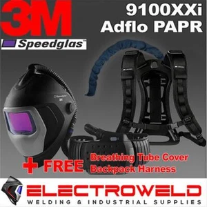 Casco de soldadura 3M Speedglas 9100XXi + ADFLO PAPR + cubierta de manguera + mochila, 507726 - Imagen 1 de 11