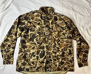 Drake Shirt Men’s Size 3XL Old School Camo Long Sleeve Button Up Vented Hunting - Picture 1 of 11