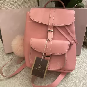 grafea Leather backpack Pink mini - Picture 1 of 9