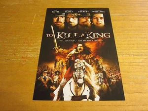 "Página de inserto de DVD autografiado actor Dougray Scott firmado 5X7.25 ""Para matar a un rey" - Imagen 1 de 2