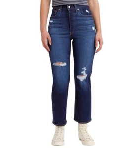 C) New Levi's Women's 26x27 Ultra High Rise Ribcage Straight Jeans - Picture 1 of 3