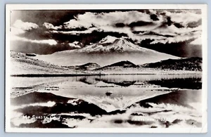 Mt. Shasta California CA Crater Lake RPPC Real Photo Postcard 1946 - Picture 1 of 2