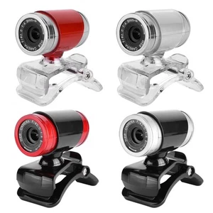 Clip On 360° USB 0.3 Megapixel HD Webcam Web Camera With Mic CB - Afbeelding 1 van 11