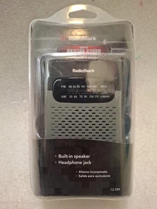 NEW Radio Shack AM FM Pocket Analog Radio Model 12-586 - Picture 1 of 5