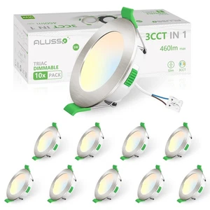 ALUSSO LED recessed spotlight extra flat dimmable 5W 440LM 3CCT warm white 3000K - Picture 1 of 24