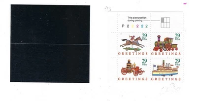 US Scott # 2714a  - Greetings -Plate  Block-4 @ 29 c  MNH FREE MOUNT & SHIPPING! - Image 1 of 4