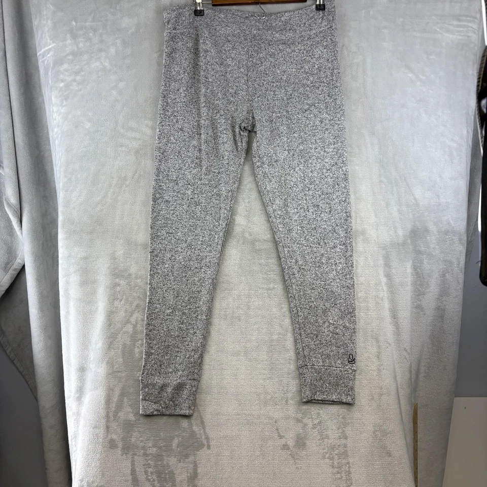 Cuddl Duds Leggings Cruzados Tejido Suave Mujer Grandes Gris Salón Pantalones Térmicos Foto 1 de 4