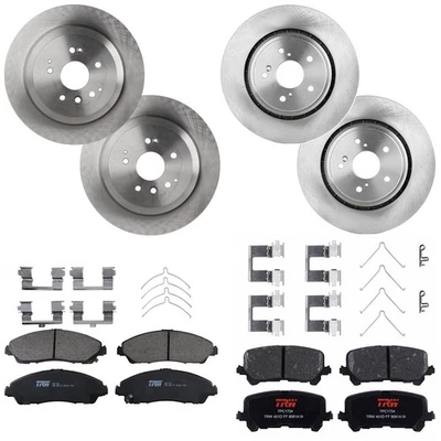 KIT-073024-271 TRW Juego de 4 ruedas discos de freno y kits de pastillas delanteras y traseras para MDX Foto 1 de 4