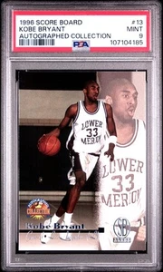 Kobe Bryant RC PSA 9 Mint 1996 Score Board Autographed Collection #13 Lakers HOF - Picture 1 of 2