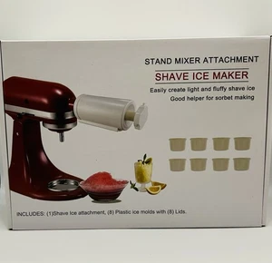 NUEVO Accesorio batidora de pie KitchenAid KSMSIA-Q cuchilla de hielo de afeitar 8 moldes y tapas - Imagen 1 de 3