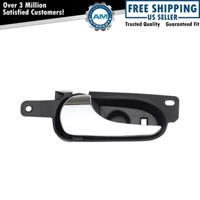 Rear Left Interior Door Handle Chrome & Black For 2006-2011 Buick Lucerne - Image 1 of 4