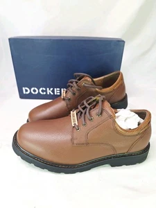 Scarpe eleganti Dockers uomo taglia 10,5 (M) rifugio pelle marrone scuro  - Foto 1 di 9