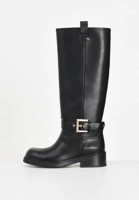 ARMANI EXCHANGE Stivali e Anfibi Donna Nero Stivali alti  Stivali alti con - Immagine 1 di 4