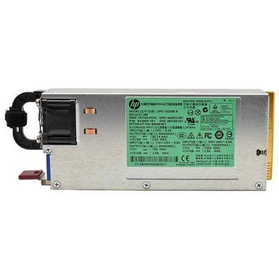 HP DPS-1200SB A Power Supply P/N 643956-101 HSTNS-PD30 1200Watt 660185-001 - Bild 1 von 3