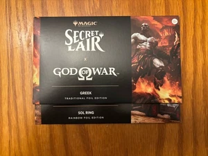 Secret Lair x God of War: Greek -Foil Edition  (SLD) + Foil Sol Ring Promo - Picture 1 of 3