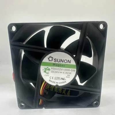 SUNON PE80252V1-000U-G99 DC24V 4.80W 8025 3-Pin Inverter Cooling Fan - Image 1 of 3