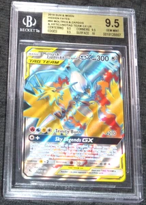 Pokémon Hidden Fates Moltres Zapdos 66/68 BGS 9,5/10 2019 (mejor que PSA) - Imagen 1 de 1