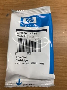 Genuine New HP 61 Tri-Color Ink Cartridge CH562W Factory Sealed, No Box - Zdjęcie 1 z 6