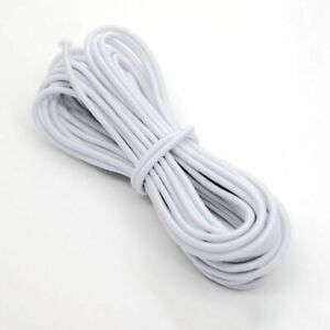 5/10m Cord Elastic Rubber Bands 1/2/3/4/5mm White Black Stretch Elastics Rubbers