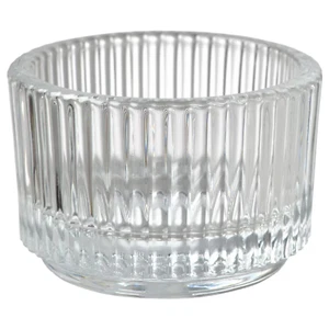 NEW IKEA FINSMAK Clear Glass Tealight Holder 3.5cm Candle Cup Home Decor - Bild 1 von 3
