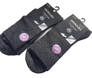 Diwari Comfort Set de 2 Calcetines de pantorrilla Gris Oscuro Espagueti 22% Lana Zapatos EU 44-45 - Imagen 1 de 12