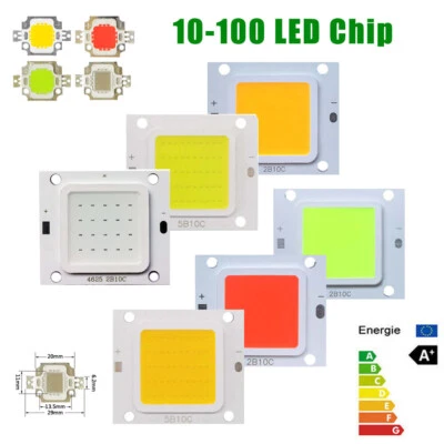 10w 20w 30w 50w 100w COB Chip LED RGB pannocchia proiettore luce blu DC 12V 36V - Immagine 1 di 4