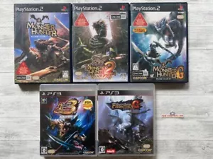 SONY PS2 3 Monster Hunter 1 & 2 & G & Portable 3rd HD & Frontier G from Japan - Picture 1 of 12