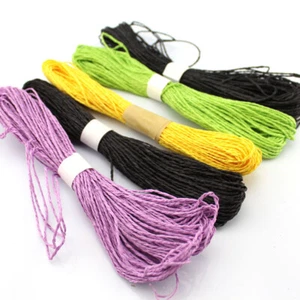 Colourful Double Strand Paper Rope 2-Ply Raffia Paper String for DIY Crafts - Picture 1 of 5