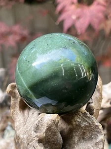 Jade Nephrite Himalayan Large Ball 253g 57mm 13 - Picture 1 of 11