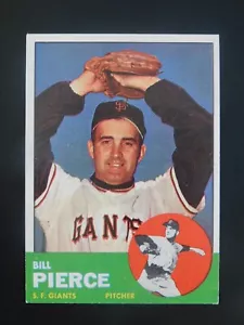 1963 Topps  Baseball Card #50 Bill Pierce (EX-MT/NM) - Picture 1 of 2