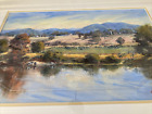 Elsa Toms Original Water Colour Painting - “Across The River” - Australian Scene