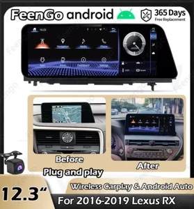 12.3" Car Radio Display Upgrade Stereo Carplay GPS Navi For 2016-2019 Lexus RX - Picture 1 of 24