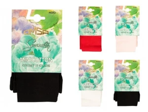 Collant girl 1 pair of girl's cotton female tights OMSA  item 634 MINICOTTON COL - Picture 1 of 13