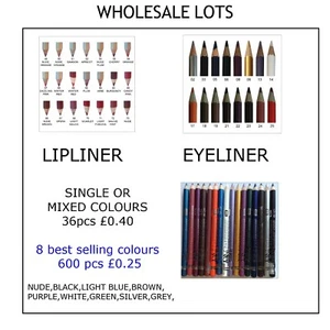 lipliner eyeliner pencil wholesale lot waterproof great deal 40 colours smooth - Picture 1 of 15