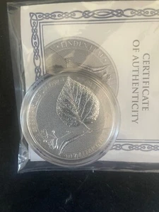 2022 GERMANIA MINT Linden 5 Mark 1 oz .999 Pure Silver Coin Round - Picture 1 of 2