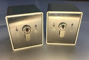2x Interruptores de llave de obturador enrollable equivalente GEBA IP54 - 16 amperios - con llave igual - Imagen 1 de 2
