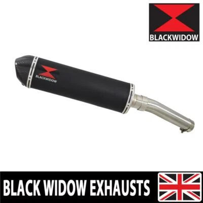 CBF 1000 2010-2016 4-1 Exhaust Silencer Kit 400mm Oval Black Carbon Tip BC40V - Image 1 of 4
