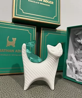 Jonathan Adler Porcelain Prowling CAT Ornament Menagerie Collection NEW IN BOX