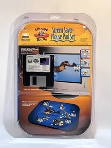 Vintage Looney Tunes Screen Saver Mouse Pad Set 58081 Fellowes 1995 - Picture 1 of 7