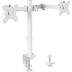 VIVO Support de Bureau Blanc Double 13 à 27 Pouces LCD LED Moniteur avec Pince C et - Photo 1/17