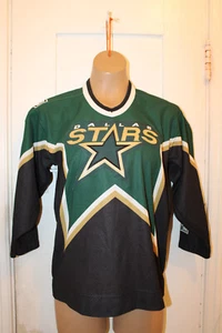 CCM Dallas Stars Hockey Jersey Youth L/XL NHL Air Knit Maska Vintage 90s *READ* - Picture 1 of 12
