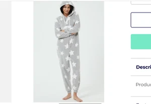 BNWT HOUSE OF FRASER SIZE 20 - 22 FLEECE ALL IN ONE PYJAMAS /LOUNGE SUIT RRP £30 - Picture 1 of 4