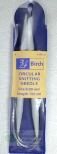 Birch Circular Knitting Needle, 100cm, 8mm - Picture 1 of 1
