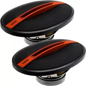Edge Audio Speakers Set 4 Way 400w 6x9" For Car Van Boat Black/Orange EDST219-E6 - Picture 1 of 6