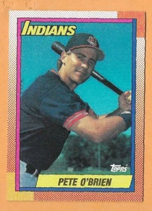 PETE O'BRIEN INDIOS DE CLEVELAND #265 - TOPPS CASI NUEVO-COMO NUEVO 1990 - Imagen 1 de 2