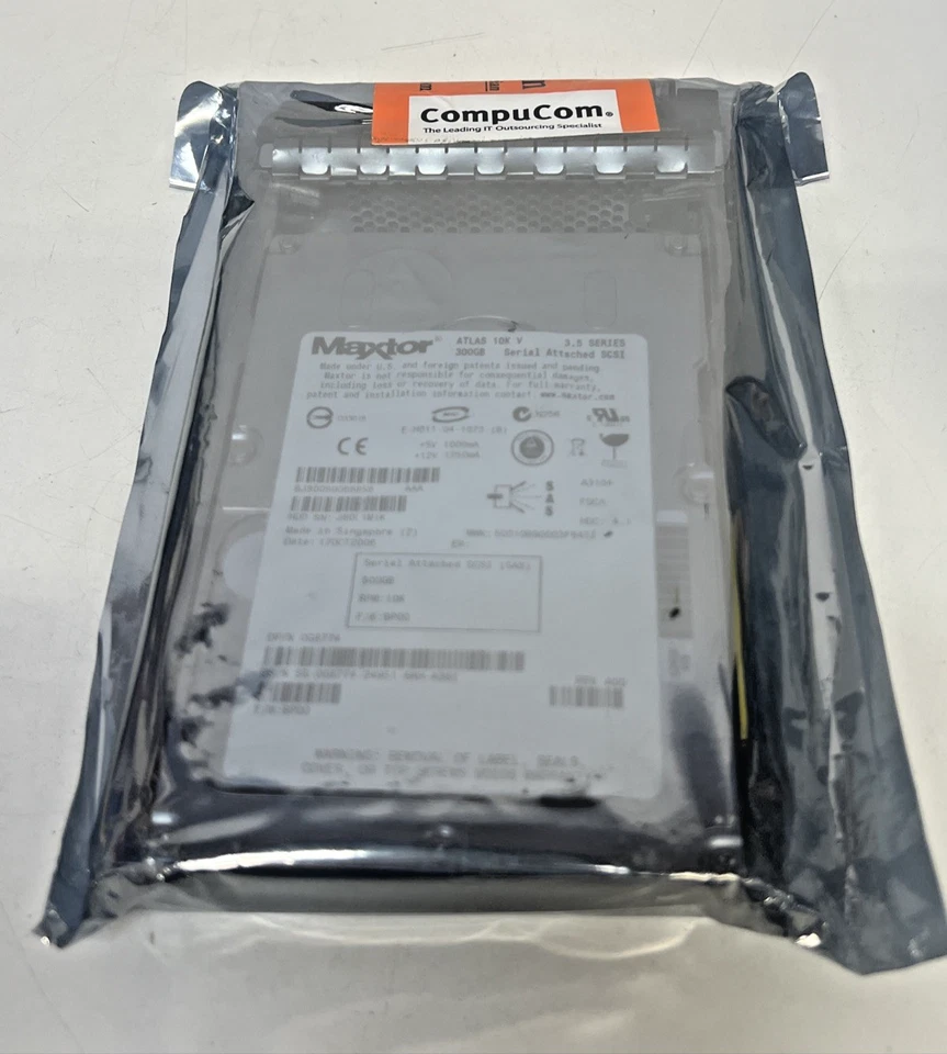 Maxtor 8J300S0088856 Atlas 10K V 300GB 10000RPM 16MB 3.5" Internal Hard Driv NEW - Image 1 of 4
