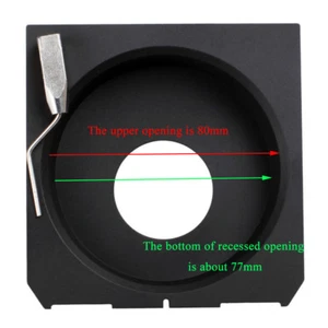 Copal #0 Recessed 21mm Lens Board for Linhof Technika Wista Chamonix Ebony - Picture 1 of 5