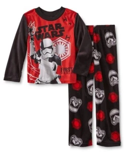 Star Wars Pajamas Boys 8 NEW Stormtrooper L/S Shirt Pants Pjs Set NWT Clone - Picture 1 of 3